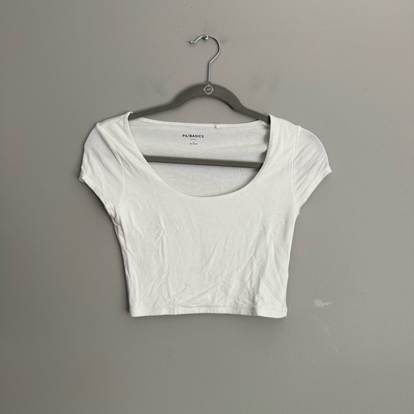 PacSun Tops - Pacsun White Crop T-Shirt